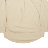 CHAPS Mens Plain Shirt Beige Long Sleeve L