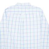 CHAPS Mens Shirt Blue Check Long Sleeve XL