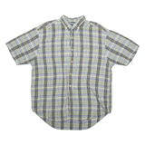NAUTICA Mens Shirt Green Check L
