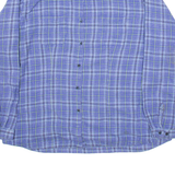WOOLRICH Womens Shirt Purple Wool Check Long Sleeve XL