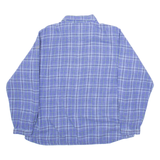 WOOLRICH Womens Shirt Purple Wool Check Long Sleeve XL