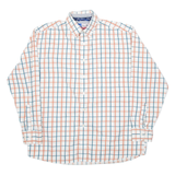 WRANGLER Mens Shirt White Check Long Sleeve XL