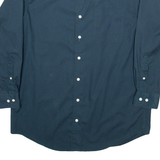 NAUTICA Mens Shirt Green Gingham Long Sleeve M