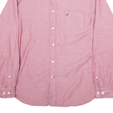 NAUTICA Mens Plain Shirt Red Long Sleeve L