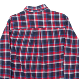 WOOLRICH Mens Flannel Shirt Red Check Long Sleeve L