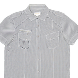 DIESEL Womens Shirt Black Gingham L