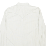 LEVI'S Mens Shirt Green Striped Long Sleeve L