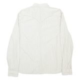 LEVI'S Mens Shirt Green Striped Long Sleeve L