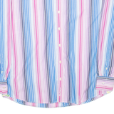 BEN SHERMAN Mens Shirt Blue Striped Long Sleeve XL