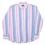 BEN SHERMAN Mens Shirt Blue Striped Long Sleeve XL