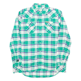 DIESEL Womens Shirt Green Check Long Sleeve M