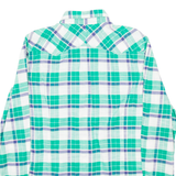 DIESEL Womens Shirt Green Check Long Sleeve M