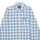 GUESS Slim Fit Mens Shirt Grey Check Long Sleeve S