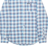 GUESS Slim Fit Mens Shirt Grey Check Long Sleeve S