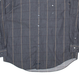 NAUTICA Mens Shirt Grey Pinstripe Long Sleeve XL
