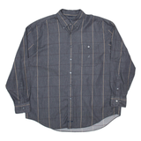 NAUTICA Mens Shirt Grey Pinstripe Long Sleeve XL