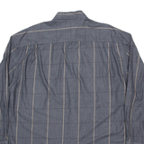 NAUTICA Mens Shirt Grey Pinstripe Long Sleeve XL