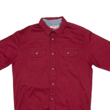 WRANGLER Mens Plain Shirt Red S