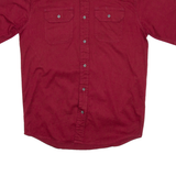 WRANGLER Mens Plain Shirt Red S