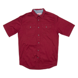 WRANGLER Mens Plain Shirt Red S