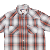 LEVI'S Mens Shirt Red Check M