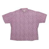 HOLLIS RIVER Mens Shirt Purple Geometric 2XL