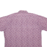 HOLLIS RIVER Mens Shirt Purple Geometric 2XL