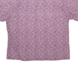 HOLLIS RIVER Mens Shirt Purple Geometric 2XL
