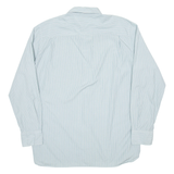 TOMMY HILFIGER Mens Shirt Green Pinstripe Long Sleeve XL
