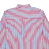 CHAPS Mens Shirt Red Pinstripe Long Sleeve XL
