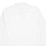 TOMMY HILFIGER Mens Shirt White Gingham Long Sleeve L