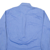 NAUTICA Mens Plain Shirt Blue Long Sleeve L