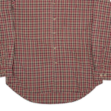 WRANGLER Rugged Wear Mens Shirt Red Check Long Sleeve L