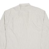 NAUTICA Mens Shirt Beige Pinstripe Long Sleeve L
