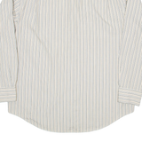 NAUTICA Mens Shirt Beige Pinstripe Long Sleeve L