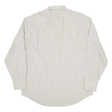 NAUTICA Mens Shirt Beige Pinstripe Long Sleeve L