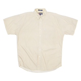 CHAPS Mens Shirt Beige Geometric L