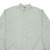NAUTICA Mens Plain Shirt Grey Long Sleeve L