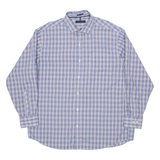 TOMMY HILFIGER Mens Shirt Blue Check Long Sleeve XL