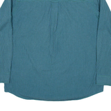 CHAPS Mens Shirt Blue Check Long Sleeve L