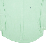 NAUTICA Mens Plain Shirt Green Long Sleeve XL