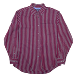 NAUTICA Mens Shirt Purple Pinstripe Long Sleeve L
