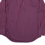 NAUTICA Mens Shirt Purple Pinstripe Long Sleeve L