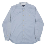 TED BAKER Mens Plain Shirt Blue Long Sleeve XL