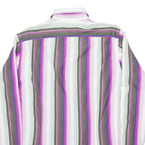 TED BAKER Mens Shirt Green Striped Long Sleeve L