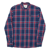 DIESEL Mens Shirt Blue Check Long Sleeve L