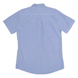 BARBOUR Tailored Fit Mens Shirt Blue 80s Gingham M