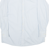 MICHAEL KORS Mens Shirt Blue Gingham Long Sleeve L