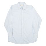 MICHAEL KORS Mens Shirt Blue Gingham Long Sleeve L