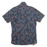 TED BAKER Mens Shirt Blue Crazy Pattern Long Sleeve M